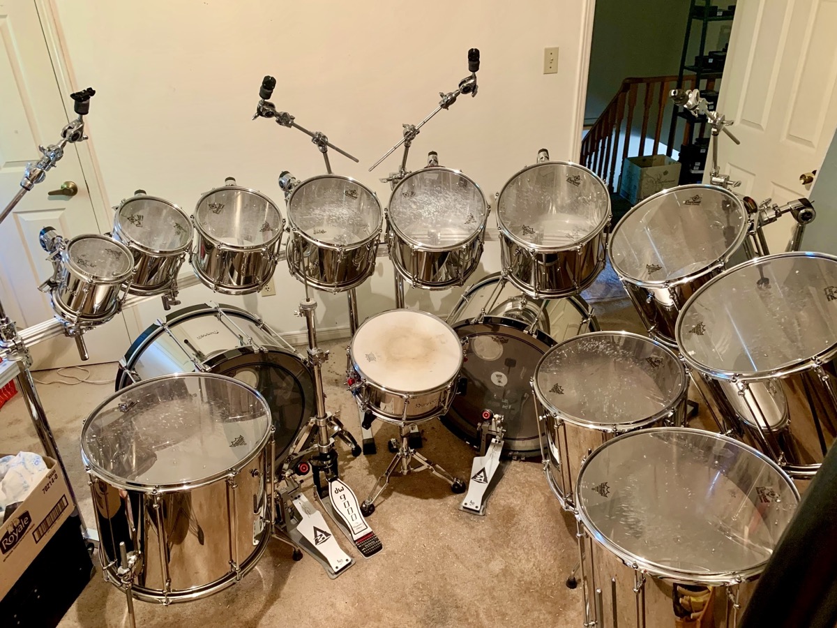 USED Ronn Dunnett Classic Drums 14 Piece  &hellip;
