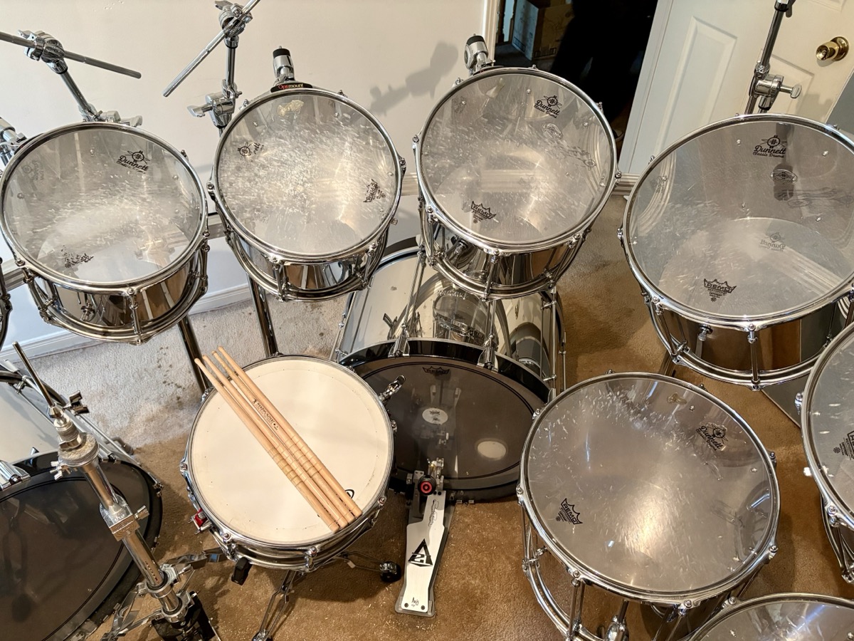 Misc USED Ronn Dunnett Classic Drums 14 Piece Custom Stainless Steel Kit -CONSIGNMENT - Used