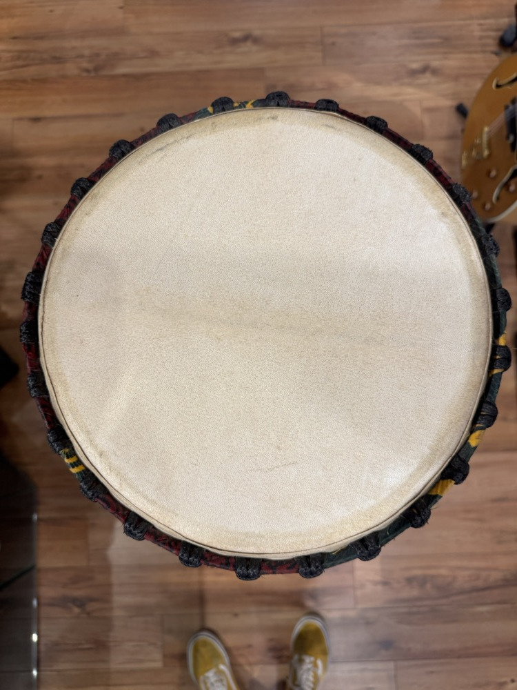 Misc USED African Djembe 11.5" x 22" Solid Woods, Rope Tuned - Drums