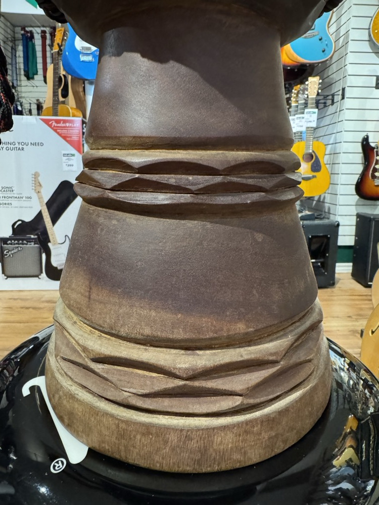 Misc USED African Djembe 11.5" x 22" Solid Woods, Rope Tuned - Drums