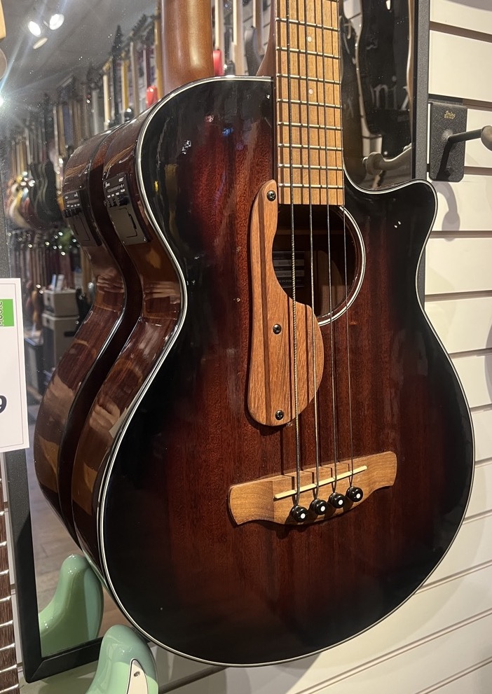 Ibanez USED Ibanez AEGB24E 4 String Acoustic Electric Bass Guitar - Mahogany Sunburst - Used