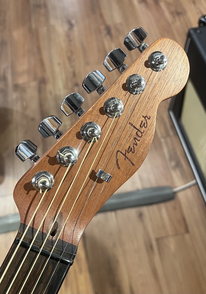 Fender USED Fender 2019 American Acoustasonic Tele Surf Green w/bag - CONSIGNMENT - Used