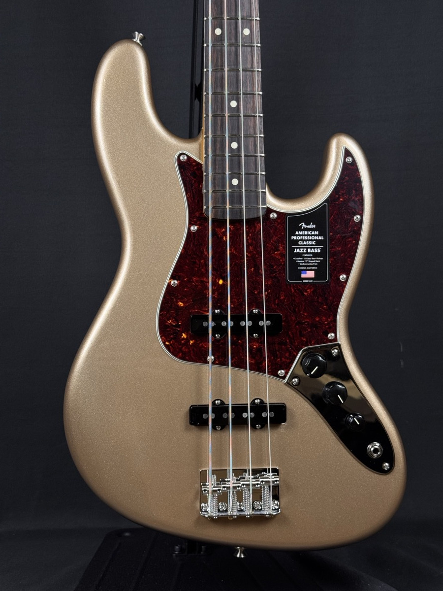 Fender USED Fender American Professional Classic Jazz Bass In Firemist Gold - Basses