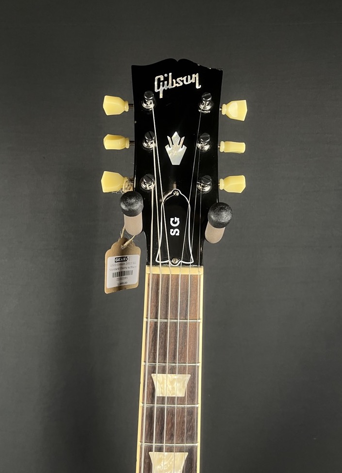 Gibson USED Gibson 2022 SG Standard Ebony w/Bare Knuckle & Orig Bag - Used