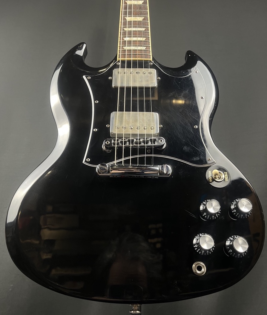 Gibson USED Gibson 2022 SG Standard Ebony w/Bare Knuckle & Orig Bag - Used