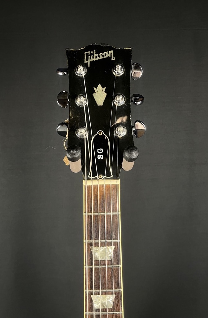 Gibson USED Gibson 1986 SG Standard w/Tim Shaw Humbuckers Ebony w/Case - Used