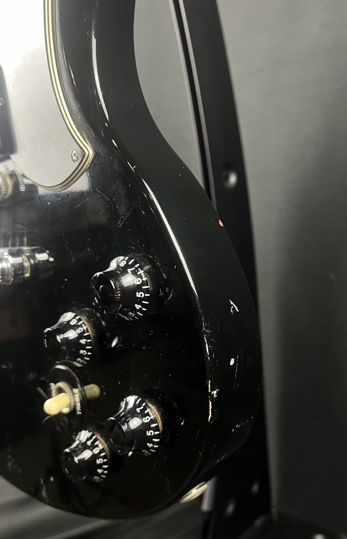 Gibson USED Gibson 1986 SG Standard w/Tim Shaw Humbuckers Ebony w/Case - Used