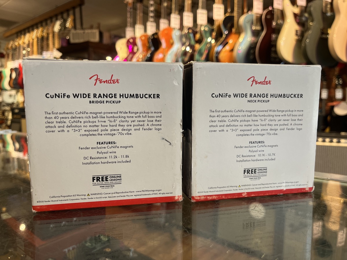 Fender USED Fender CuNiFe Wide Range PIckup Set Bridge and Neck - Used