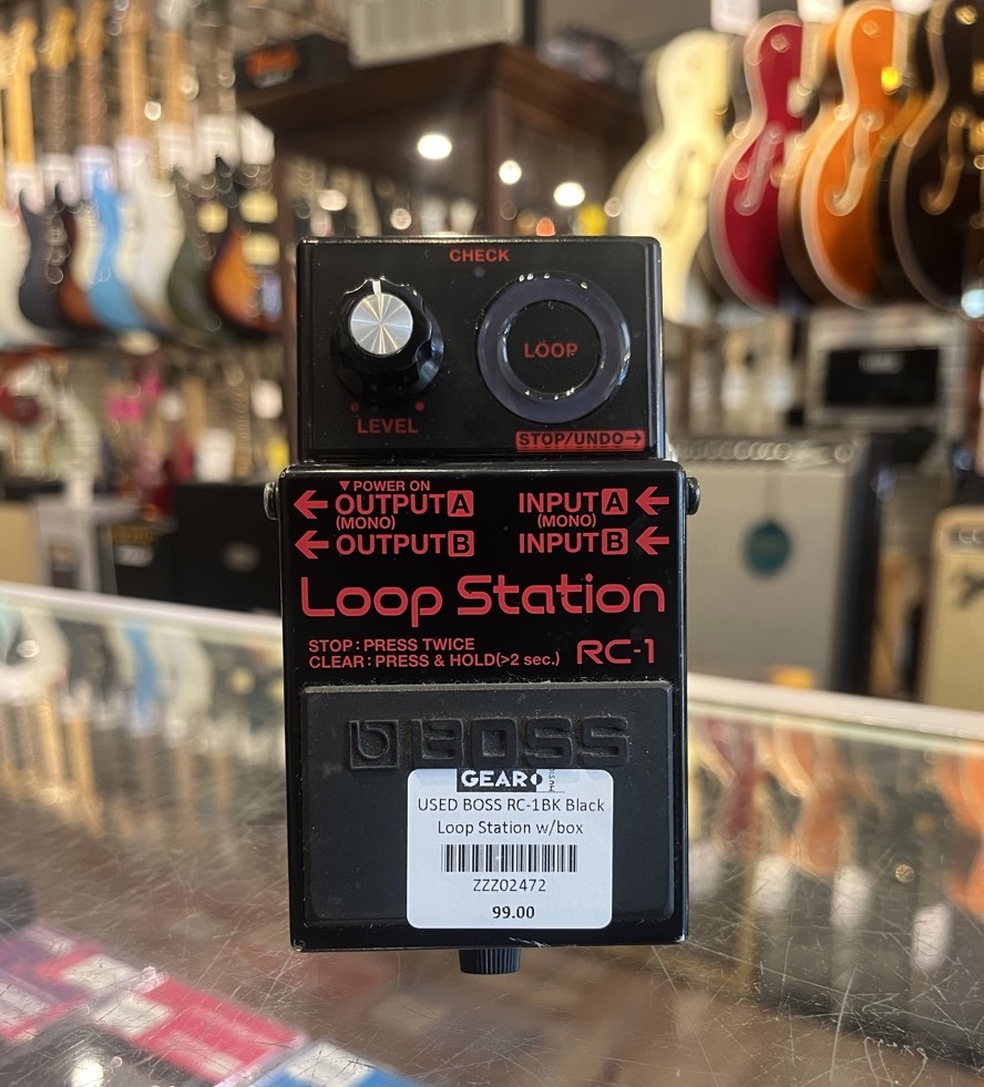 USED BOSS RC-1BK Black Loop Station w/box
