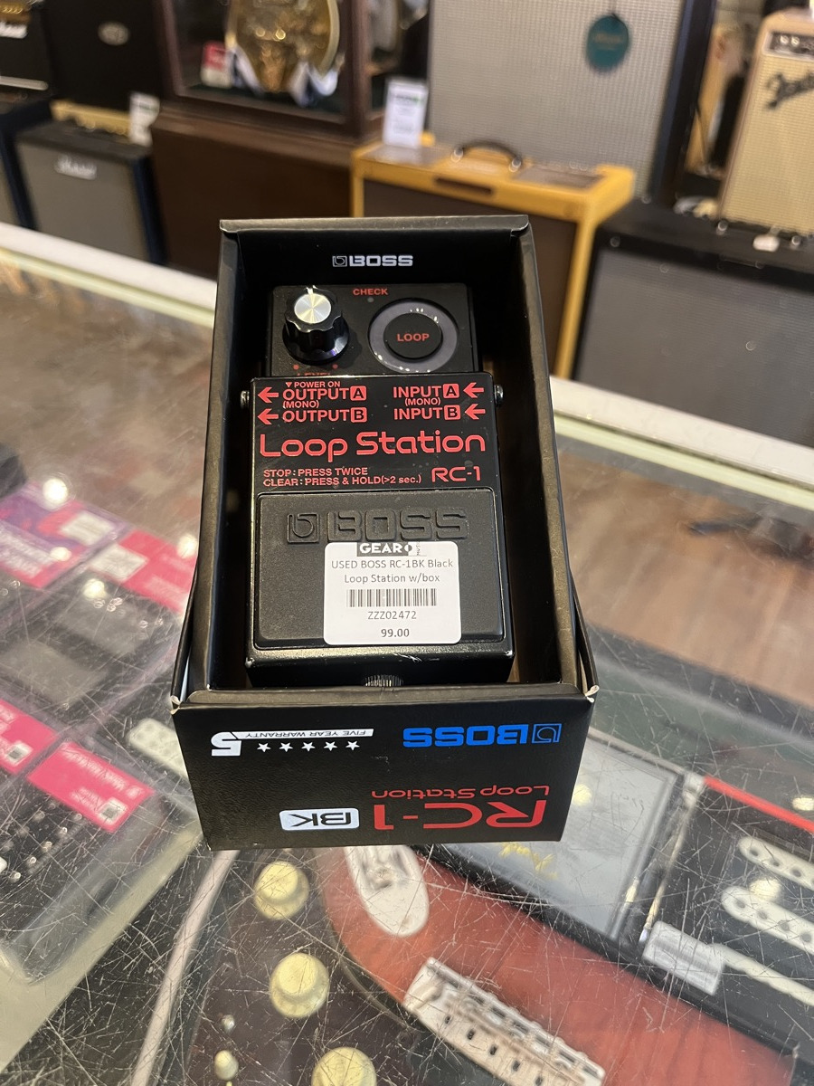 BOSS USED BOSS RC-1BK Black Loop Station w/box - Used